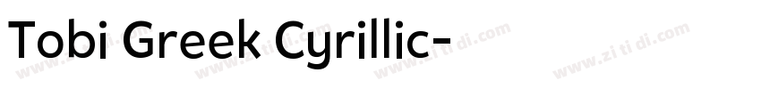 Tobi Greek Cyrillic字体转换